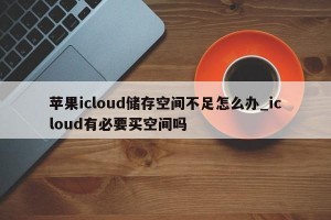 苹果icloud储存空间不足怎么办_icloud有必要买空间吗