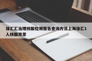 徐汇汇治理核酸检测报告查询方法上海徐汇1人核酸异常